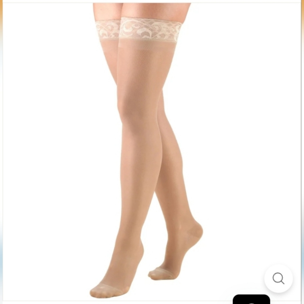Women's "thigh highs" Truform "Trusheer" 20-30mmHg compression, NEW, SZ-XL